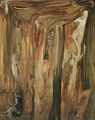 Takis Marthas, Composition, 1963, oil on canvas, 160 x 130 cm