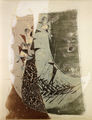 Κώστας Γραμματόπουλος, Φαντασία IΙ Ο Οδυσσέας στις Σειρήνες, 1967, έγχρωμη ξυλογραφία, 143 x 109 εκ.