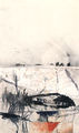 Tina Karageorgi, Landscape in white, 1986, mixed media, 10 x 16.5 cm