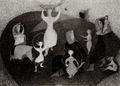 Σελέστ Πολυχρονιάδη, Χωρίς τίτλο, 1961, χαρακτικό, 1ο βραβείο IV Μπιεννάλε Αλεξάνδρειας, 1961