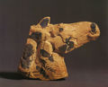 Dimitris Kalamaras, Horse head, 1993, enameled ceramic