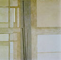 Μιχάλης Κατζουράκης, C38., 1980, ακρυλικό και διάφορα υλικά σε καραβόπανο, 130 x 130 εκ.