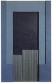 Michalis Katzourakis, P.2.A, 1993, acrylic and mixed media on canvas, plywood, corrugated steel plates, 231 x 145 cm
