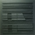 Michalis Katzourakis, Nature Morte, Stalingrad 5, 1996, mixed media and steel lath on plywood, 70 x 70 cm