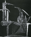 Άλεξ Μυλωνά, Χαριεντισμοί πουλιών, 1958, τσιμέντο, 90 x 30 εκ.
