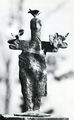 Άλεξ Μυλωνά, Κορίτσι με πουλιά, Παρίσι 1962, ορείχαλκος, 22 x 12 εκ.