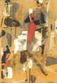 Νίκος Σαχίνης, Σύνθεση, 1964, κολάζ, 34 x 24 εκ.