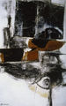 Nikos Sachinis, Story with objects Z΄, 1963, mixed media, 125 x 78 cm