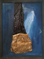 Vasso Kyriaki, What is hidden in the pockets Β΄, 1992, mixed media, 105 x 79 cm