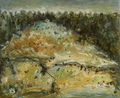 Βάσω Κυριάκη, Ύπαιθρο, 1965, λάδι σε μουσαμά, 87,5 x 107 εκ.