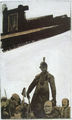 Βάσω Κυριάκη, Μάης ΄68, 1968, κολλάζ και ακρυλικά, 84 x 38 εκ.