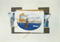Giorgos Lazongas, Bateau, 1979, collage, 70 x 100 cm