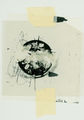 Giorgos Lazongas, Paris 1976, collage, drawing, 30 x 21 cm