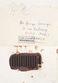 Giorgos Lazongas, Envelope with chocolate, Paris 1981, collage, 30 x 21 cm
