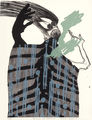 Μιχάλης Αρφαράς, Στην Κατράκη, 1990, επιπεδοτυπία (λιθογραφία), διατυπία (φωτομεταξοτυπία), 70 x 54 εκ., αντίτυπα: 19