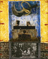 Γιάννης Ψυχοπαίδης, Μάθημα ιστορίας, 2010, μικτά υλικά, 75 x 60 εκ.