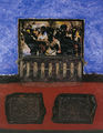 Γιάννης Ψυχοπαίδης, Αφιέρωμα στην Κύπρο-Οι αγνούμενοι, 1993, μικτά υλικά, 160 x 125 εκ.