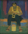 Assantour Baharian, Prisoner, 1958, oil on canvas, 45 x 37 cm