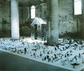 George Lappas, Mappemonde, istallation in Aperto, Venice Biennale 1988, iron, variable dimensions