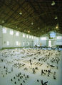 George Lappas, Riverside Casino, 1996, installation, Port Warehouse, Thessaloniki, iron, variable dimensions