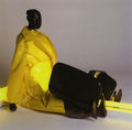 George Lappas, Portrait of H.L., yellow, 2006, aluminum, plastic, iron, mirrors