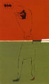 Γιώργος Μήλιος, Φιγούρα σε δύο χρώματα, 2005, ακρυλικό σε ξύλο, 190 x 90 εκ.