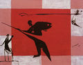 Γιώργος Μήλιος, Ακοντιστής, 2002, ακρυλικό σε καμβά, 40 x 50 εκ.