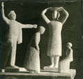Clearchos Loucopoulos, Figures in the studio, 1945-55, plaster
