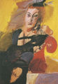 Δημήτρης Μυταράς, Σπουδή για ένα πορτραίτο, 1987, ακρυλικό, 100 x 70 εκ.