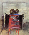 Δημήτρης Μυταράς, Εσωτερικό, 1993, ακρυλικό, 220 x 190 εκ.