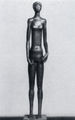 Μέμος Μακρής, Όρθια κοπέλα, 1971, μολύβι, σφυρήλατη πλάκα