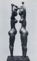 Memos Makris, Before the miror, 1968, hammered copper, height 2.00 m