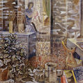 Nikos Hadjikyriakos-Ghika, Studio in Paris, 1965, oil on canvas, 73.6 x 75.5 cm