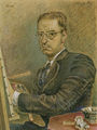 Nikos Hadjikyriakos-Ghika, Self-portrait, 1942, oil on canvas, 60 x 44 cm