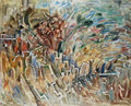 Nikos Hadjikyriakos-Ghika, Revolving landscape, 1957, oil on canvas, 130 x 162 cm