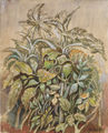 Nikos Hadjikyriakos-Ghika, Plant, 1981, oil on canvas, 43 x 35 cm