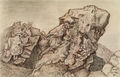 Nikos Hadjikyriakos-Ghika, Delphi, sanguina, 20 x 20 cm
