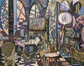 Nikos Hadjikyriakos-Ghika, The studio, 1960, oil on canvas, 130 x 163 cm