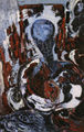 Alkis Pierrakos, The philosopher, 1963, oil on canvas, 116 x 73 cm