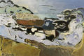 Alkis Pierrakos, Seascape, 1970, oil on canvas, 54 x 81 cm