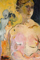 Alkis Pierrakos, Nude, 1981, oil on canvas, 100 x 73 cm