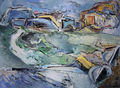 Alkis Pierrakos, The other shore, 1992, oil on canvas, 60 x 80 cm