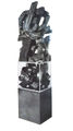 Chryssa, Delicatessen, 1965, aluminum and plexiglas, 209 x 49 εκ.
