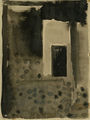 Sotiris Sorongas, Ruin, 1966, india ink on paper, 28 x 21 cm