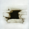 Σωτήρης Σόρογκας, Μαύρο άνοιγμα, 1982, ακρυλικό και κάρβουνο σε μουσαμά, τρίπτυχο, 150 x 150 εκ.
