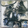 Maria Giannakaki, People on the sidelines, 1991-94, mixed media, 140 x 140 cm