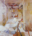 Μαριλένα Ζαμπούρα, Χωρίς τίτλο, 1987, λάδι σε μουσαμά, 170 x 150 εκ.
