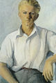 Δημήτρης Περδικίδης, Πορτραίτο του Φράνσις, Αθήνα 1948, λάδι σε μουσαμά, 88 x 73 εκ.