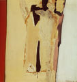 Dimitris Perdikidis, Untitled, Madrid 1966, mixed media on wood, 110 x 106 cm