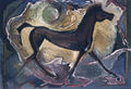 Christos Lefakis, Little horse, 1959, oil, 100 x 160 cm